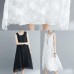 Women white lace Robes sleeveless A Line summer Dresses