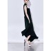 Art black chiffon Wardrobes Boho Christmas Gifts patchwork big hem Robe Summer Dress