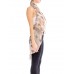 MORPHEW COLLECTION Blush Pink Silk Chiffon Scarf With Metallic Silver Sequins & Beads