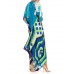 MORPHEW COLLECTION Bias Cut Vintage Geometric Print Scarf Kaftan Dress